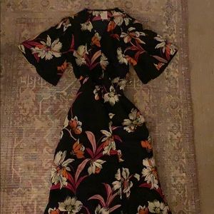 Floral wrap dress